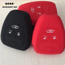 3 Button Silicone Skin Cover for CHRYSLER 300 PT Cruiser Sebring Dodge Caliber Nitro Jeep Compass Liberty Remote Key Case Fob