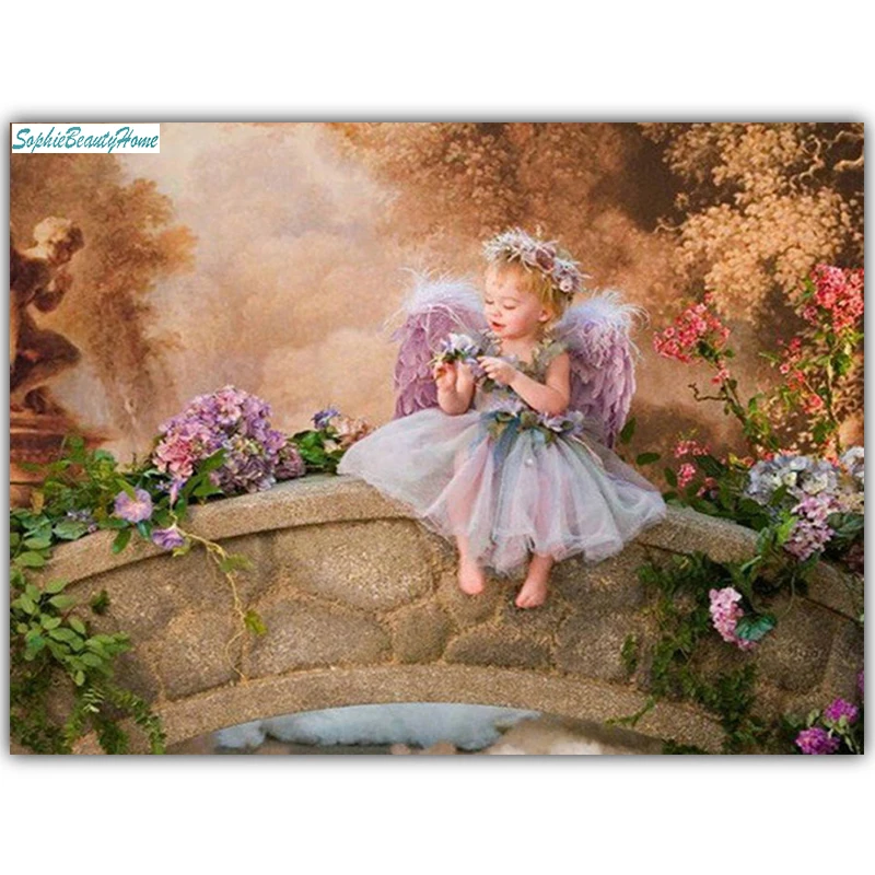 

Sophie Beauty Home Diamond Paint Diy Character Cute Angel Picture 5D Cross Stitch 3D Resin Diamond Embroidery Kit Craft Mosaic