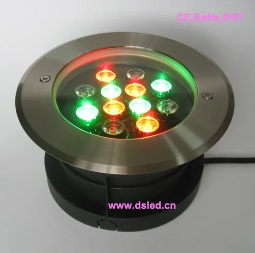 Emissor de Luz w ao ar Rgb de Alta Ip68 12 Livre Potência Diodo Embutida Levou Piscina Luz Aço Inoxidável Ds 11s 09 12w rgb 12 v Dc Tensão Constante 9 Holofotes de LED