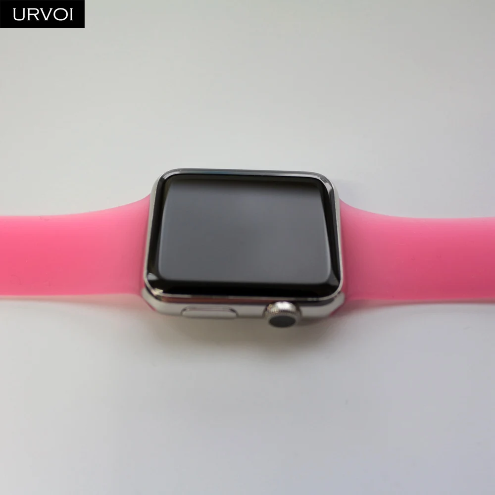 URVOI силиконовый ремешок для apple watch 4 3 2 1 ремешок для iwatch 40 мм 44 мм мягкий карамельный Желейный спортивный ремешок красочная Замена