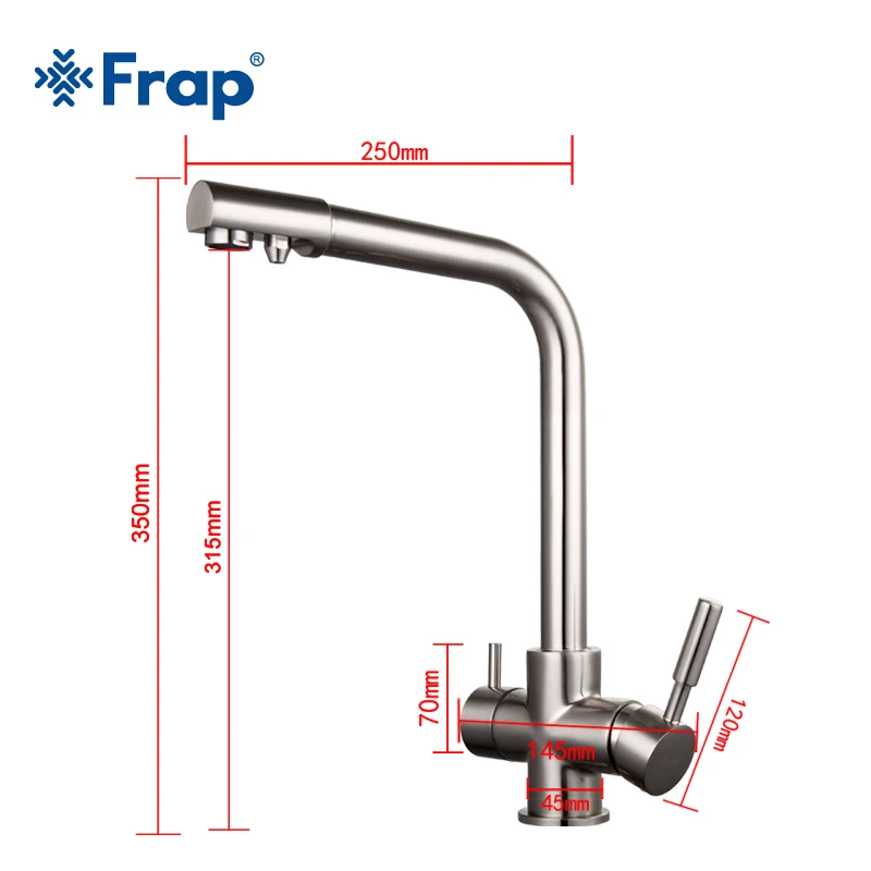 FRAP Kitchen Faucet kitchen mixer faucet drinking water faucet dual handle kitchen sink faucet taps with filtered water taps FRAP Kitchen Faucet kitchen mixer faucet drinking water faucet dual handle kitchen sink faucet taps with filtered water taps