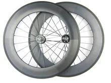 carbon fiber track bike wheels 88mm clincher 700C wheelset fixed gearing bicycle single speed wheels