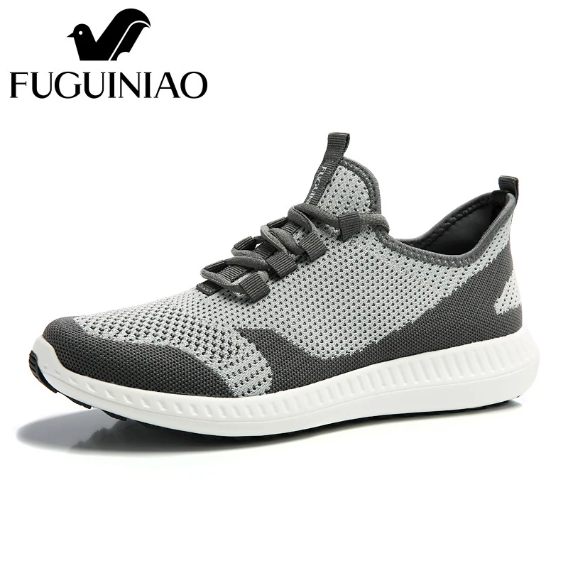 cor Superior Sapatos Tricô Grátis Respirável Dos Baixos 38 Verão Preto De Casuais Frete tamanho Preto Homens cinza Fuguiniao 44 Cinza q17SAB