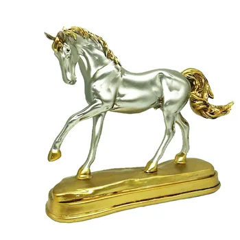 

European geometric horse statue resin crafts office decoration statue animal sculpture home decoration accessories creative gift