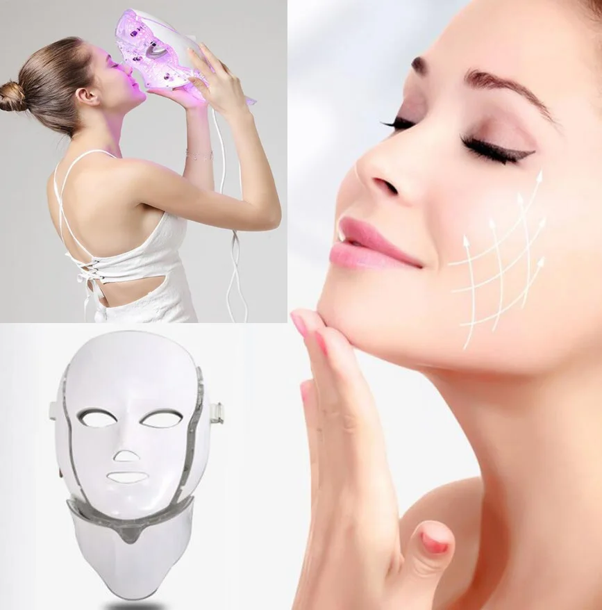 night aging cream anti a Face Treatment LED LED and 7 Neck Mask PTD Color Photon