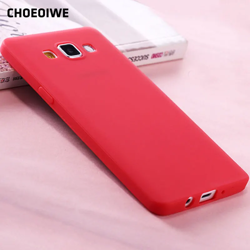 

CHOEOIWE Ultra Thin Soft Silicone Cases for Samsung Galaxy A5 2015 A5000 A500 A500f SM-A500F 5.0inch Candy Color Case Cover