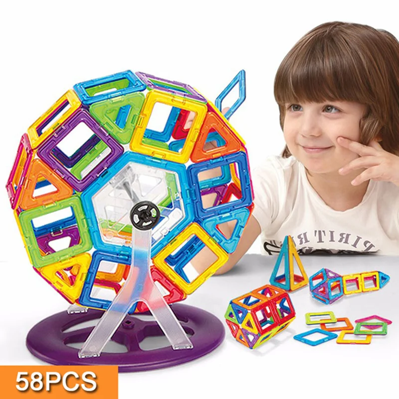 Toy 58PCS Mini Models & Building Kits Blocks 3D