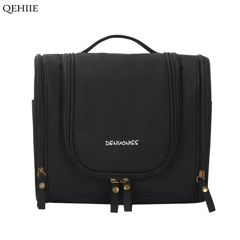 Дешево QEHIIE модные Водонепроницаемый Для мужчин косметичка органайзер Путешествия многофункциональный Повседневное женщина косметички 2018 Essential Т...