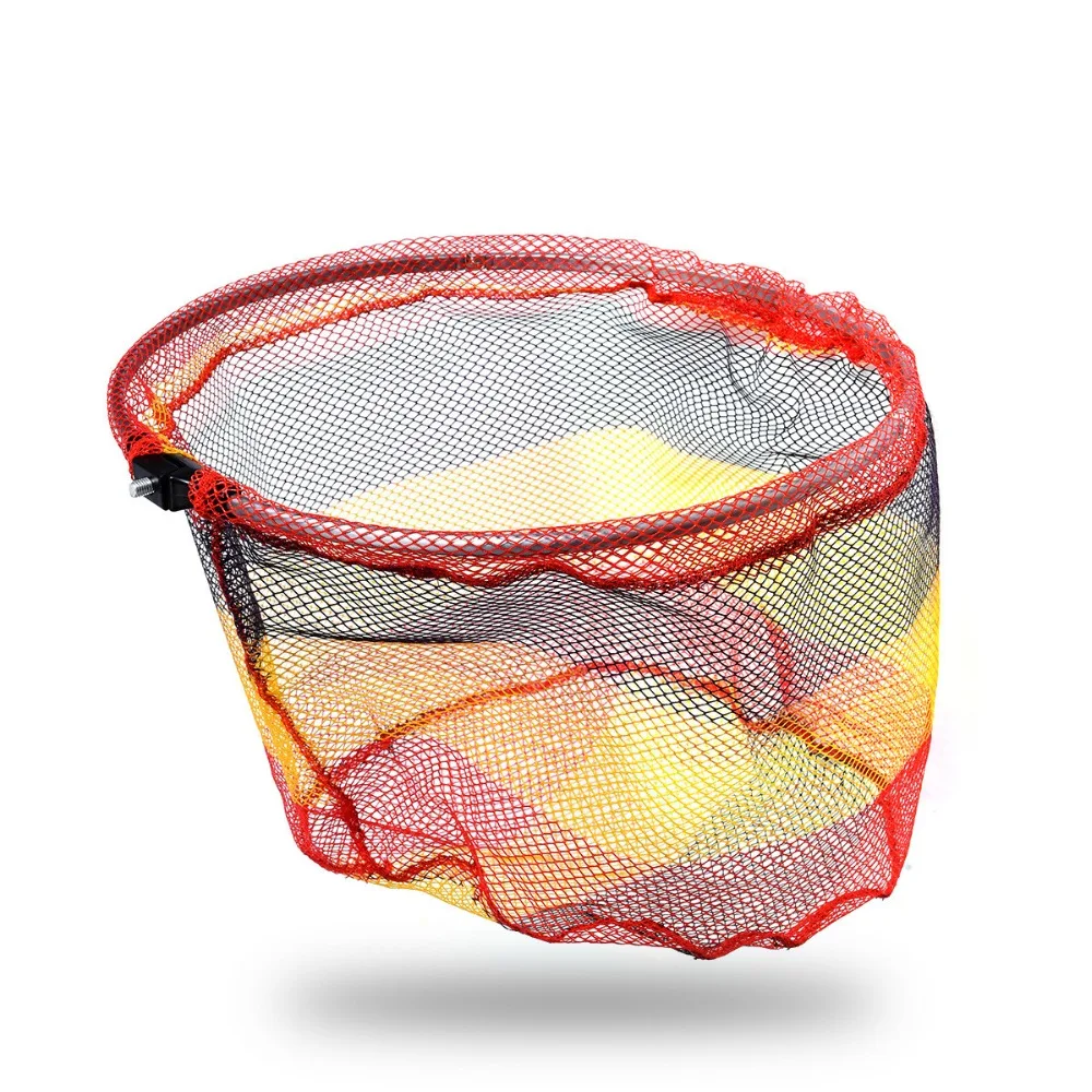 

Nylon Fishing Nets Fishing Tackle Collapsible Rhombus Mesh Hole Depth Folding Dip Net Fish Gathering Cage Foldable Hand Net Head