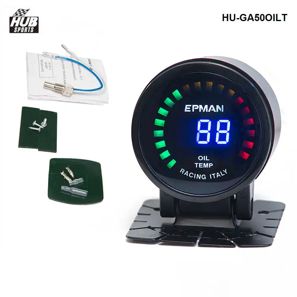 

2015 New EPman racing 52mm Smoked LED Digital Oil Temperature Temp Meter with Sensor bracket For Lexus HU-GA50OILT