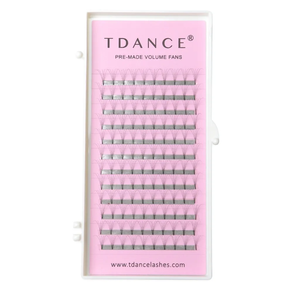 TDANCE Premade fans 3D 4D 5D 6D 7D русские объемные ресницы для наращивания накладные норковые ресницы для наращивания 0,07 0,10 мм толщина ресниц