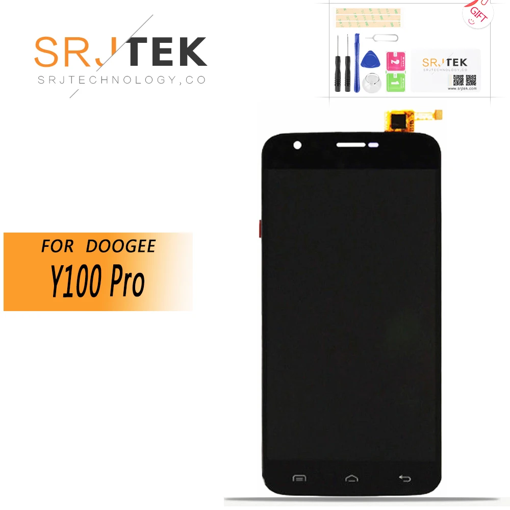 

5.0''For Doogee Valencia 2 Y100 Pro LCD Display+Touch Screen LCD Digitizer Panel Replacement For Doogee Y100 Pro LCD Screen+tool