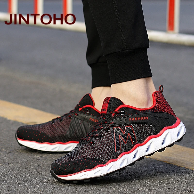 JINTOHO, мужская спортивная обувь для бега, уличная Мужская Беговая спортивная обувь, дышащая Профессиональная мужская спортивная обувь для мужчин