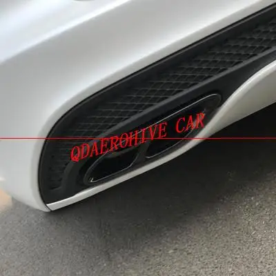 Выхлопные трубы QDAEROHIVE задние наконечники для Mercedes Benz W205 C180/C200/C250/C300/C450 AMG 2015