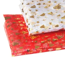 Рождественская елка ткань органза с принтом Сияющий Блеск Тюль вечерние декор для рождества, дня рождения DIY аппаратная швейная ткань