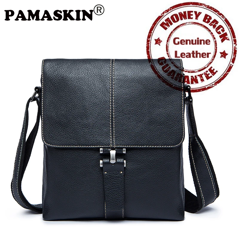 PAMASKIN 2018 New Arrivals Casual Retro Men Messenger Bags 100 Premium