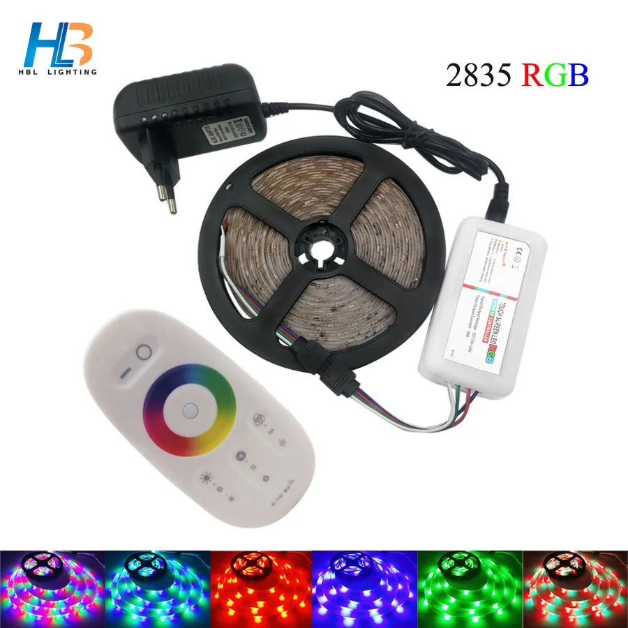 Светодиодная лента HBL RGB светодиодный светильник 5 м 20 2835 радиочастотный