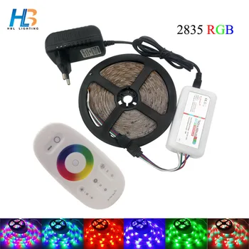 

HBL RGB LED Strip Light 5M 20M 2835 led light RF controller 10M 15M 3825 Led Tape non waterproof DC12V power supply led ribbon