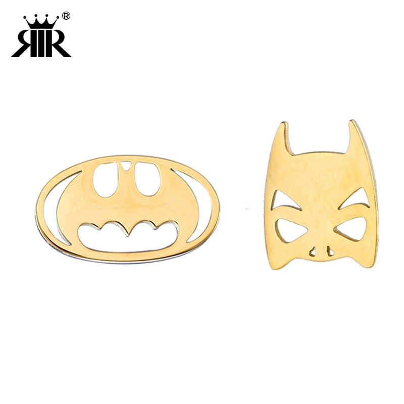 Rir Gold Halloween Pumpkin And Batman Asymmetric Anime Stud Rir Gold Halloween Pumpkin And Batman Asymmetric Anime Stud