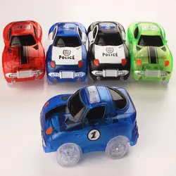 5 шт./компл. электроники автомобиль с мигалками треков автомобиль мальчики девочки Развивающие игрушки для детей родитель-ребенок игры