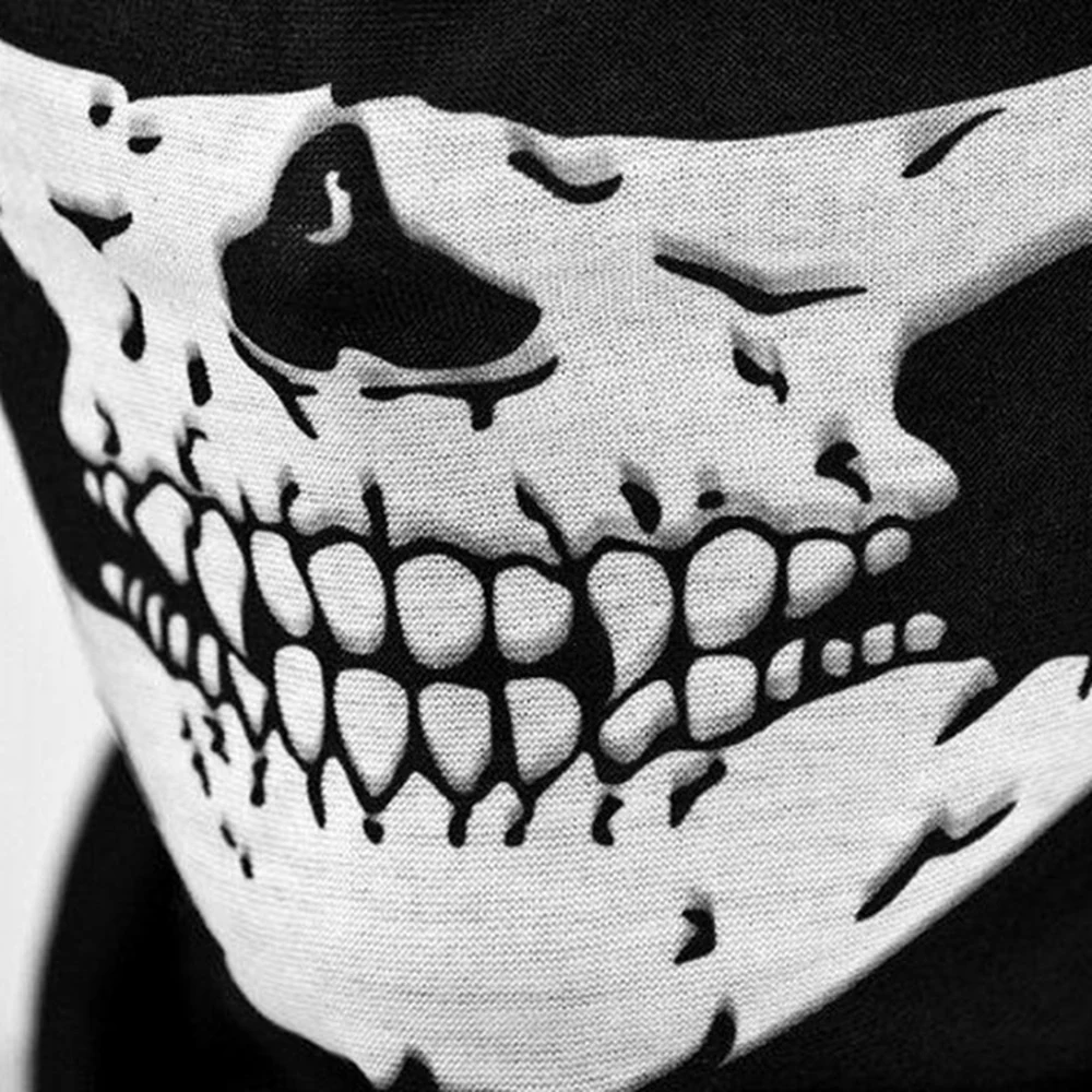 Mooreaxe мотоциклетная маска Балаклава маски для лица шейный шарф череп призрак маска Байкер Мотоцикл Велоспорт Рыбалка скалолазание защита для лица