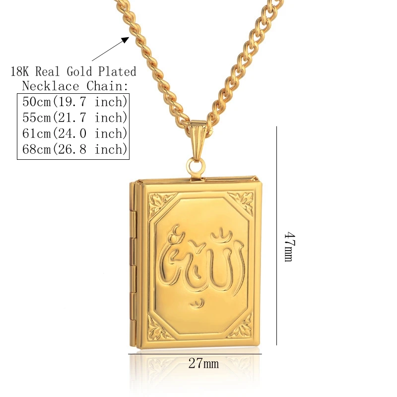 Плавающий Медальон амулеты ислам ic Ювелирные изделия Чокер ислам золотой цвет нержавеющая сталь цепь Винтаж арабианцы ожерелья Аллаха и подвески