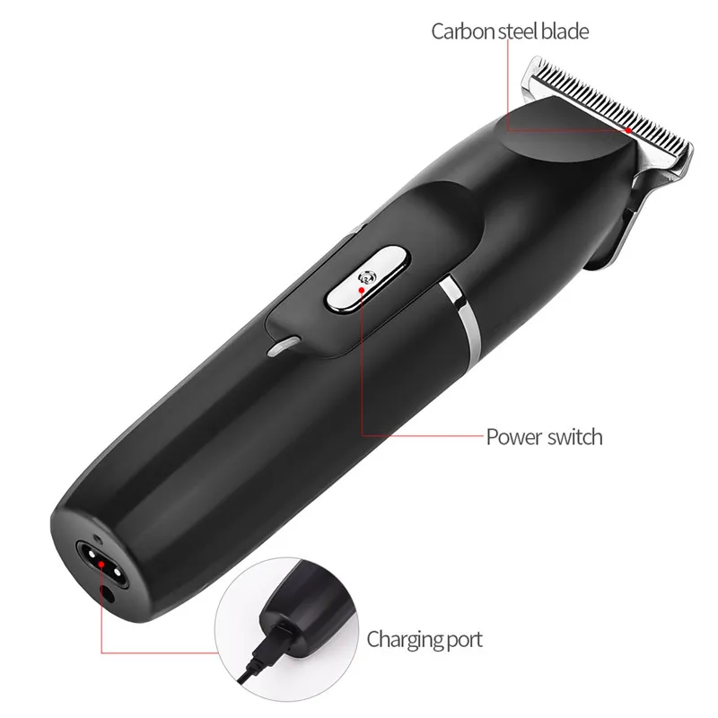  Portable Mini Rechargeable Hair Clipper Professional Electric Hair Trimmer Men Hair Cutting Machine