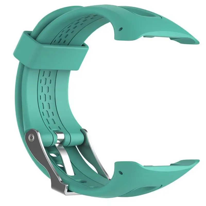 8 цветов Силиконовый Браслет Смарт часы ремешок для Garmin Forerunner 10 15 gps бег спортивные часы замена запястье - Цвет: Light Blue