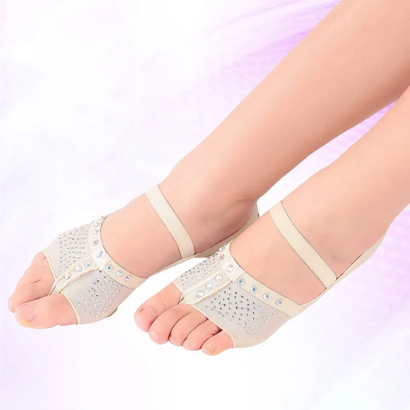 Foot Thong half lyrical shoe nude colour toe undies dance paws