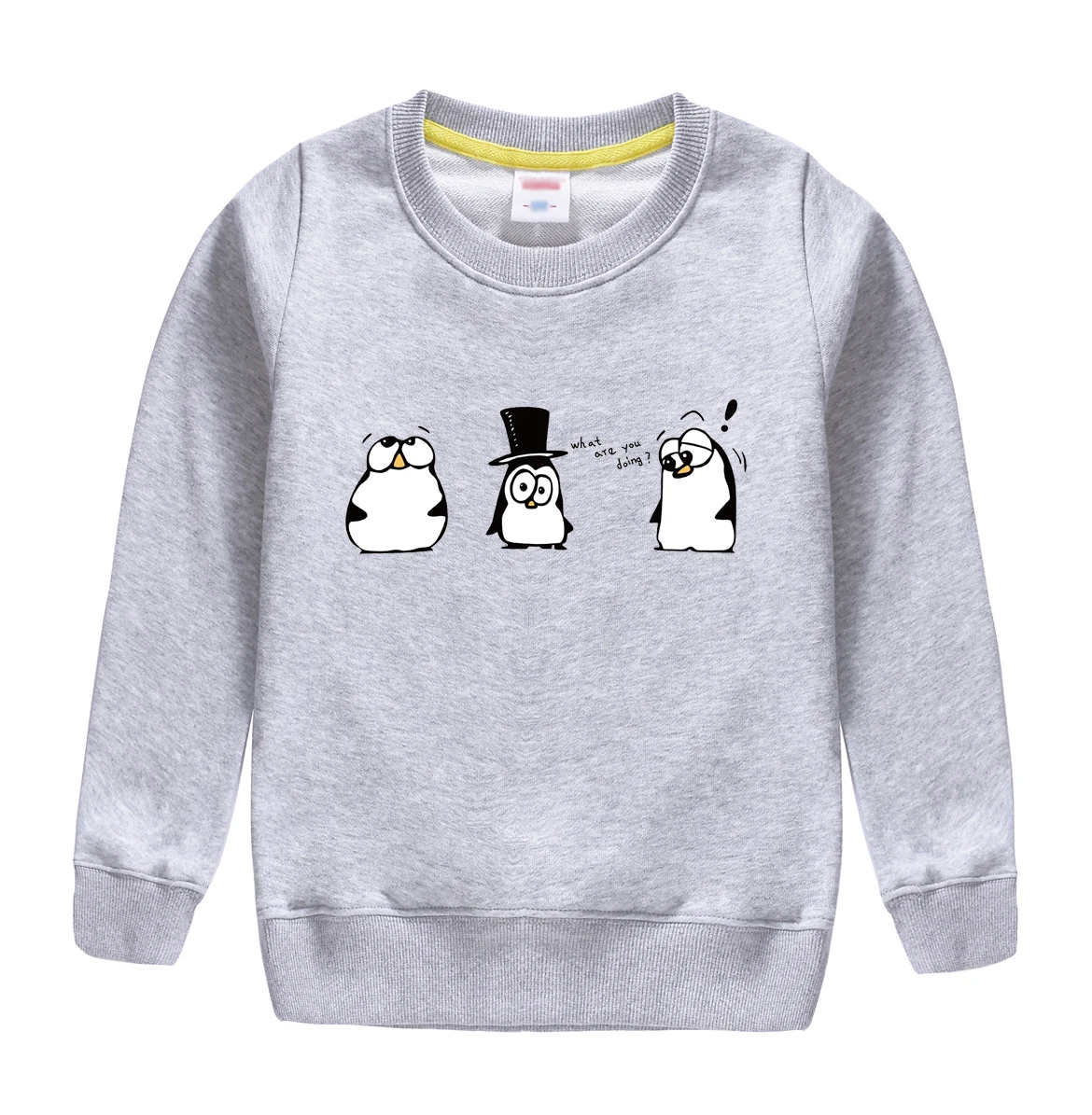"what are you doing"pattern printed 2017 new fashion cotton sweatshirt , keeping warm and Non-fading , design for children HTB1ySvkfwfH8KJjy1zcq6ATzpXaW - "what are you doing"pattern printed 2017 new fashion cotton sweatshirt , keeping warm and Non-fading , design for children