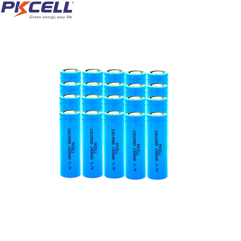 20Pcs ICR18500 3.7V Liion Rechargeable Battery ICR 18500 Li ion ...