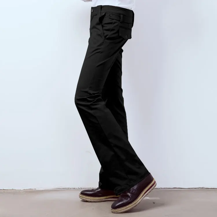 Новинка мужская одежда стилист волос дизайнерские брюки для отдыха Летние широкие брюки-клеш плюс размер костюмы
