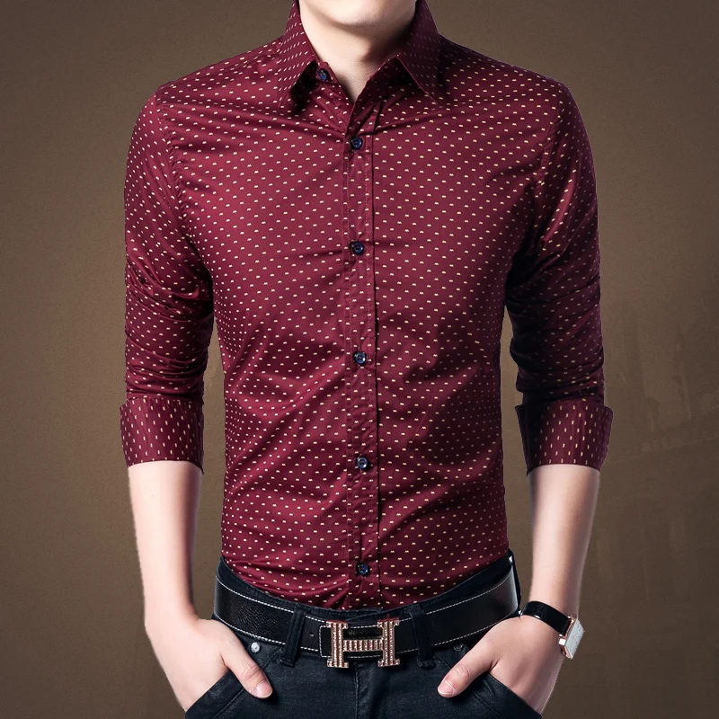 dotted formal shirts
