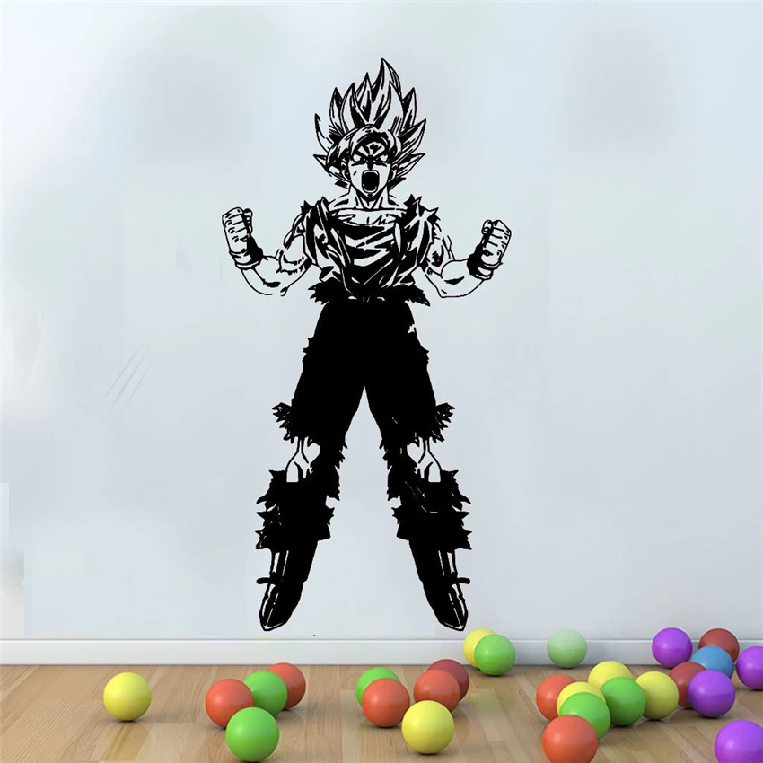 

Vinyl Art Wall Decals Games Anime Dragon Ball Z GOKU Art Decor Game Wall Sticker Kids Baby Boys Bedroom Poster Mural W532