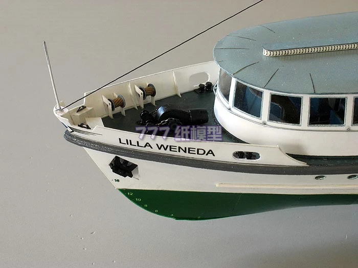 Modelo de Papel Navio Iate Cruzeiro Super Requintado Contém Quilha Estrutura Interna 1:100 1: 72 8 Cheap Conjuntos de construção de modelo em papelão