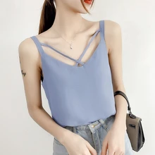 Tank Tops Women Summer Woman Chiffon Halter Top Plus Size Sexy V Neck Top Women Streetwear Cami Ladies Tops Fashion Shirt Female Tank Tops Women Summer Woman Chiffon Halter Top Plus Size Sexy V Neck Top Women Streetwear Cami Ladies Tops Fashion Shirt Female