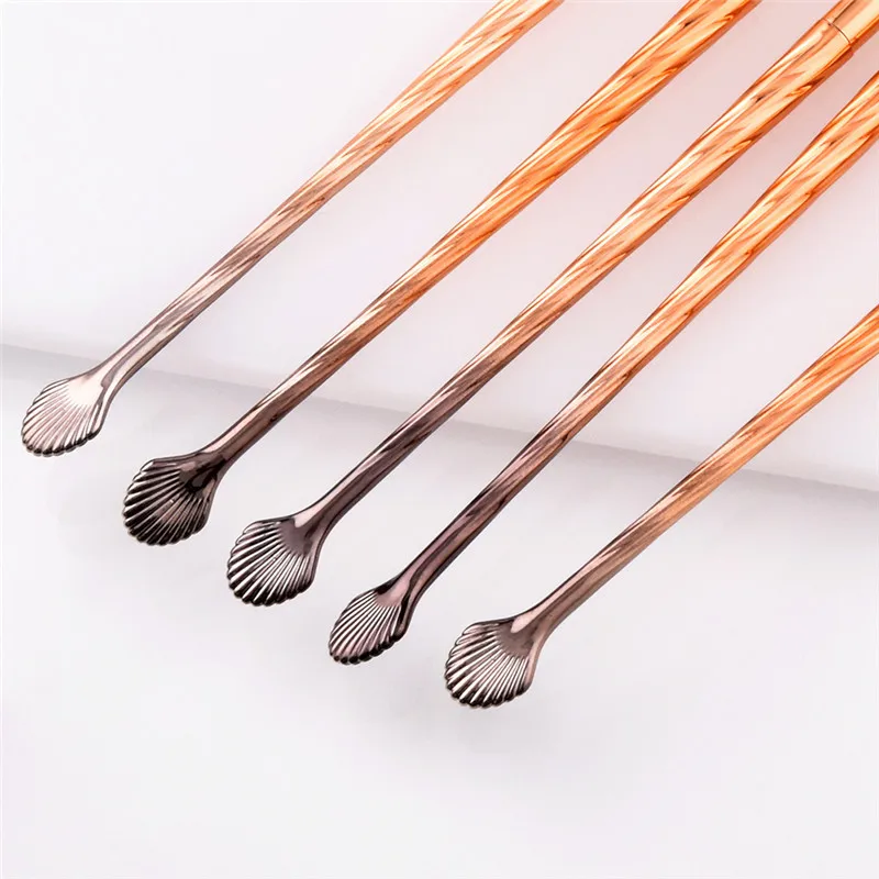 Pro 4/5 шт глаз Make Up Brush Set мини Веерная кисть для теней ресницы Blending Brush Красота инструменты птица основа Форма кисти для макияжа