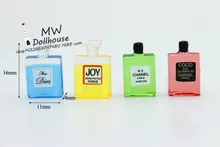 Free Shipping 4Pcs Colorful Perfume Dollhouse Miniature 1 12 Scale Classic Toys for Kids Scale Models
