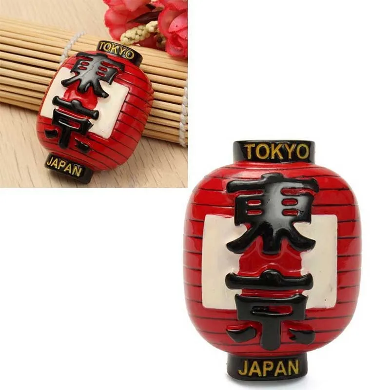 2019 Newest 3D Resin Japan Tokyo Lantern Fridge Magnet Decor Tourist Travel Souvenir Gift