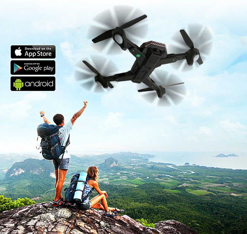 

XS809S Foldable Drone with Wide Angle 2MP HD Camera WiFi FPV XS809HW RC Quadcopter Helicopter Mini Drone For Gifts FSWB