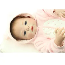 55CM Silicone Reborn Babies kids Playmate Realistic Doll Gift For Girls Baby Alive Soft Toys For Bouquets Juguetes Kids Gift