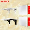 NAIERDI 2PCS Triangle Folding Angle Bracket Heavy Support Adjustable Wall Mounted Bench Table Shelf Bracket Furniture Hardware ► Photo 1/6