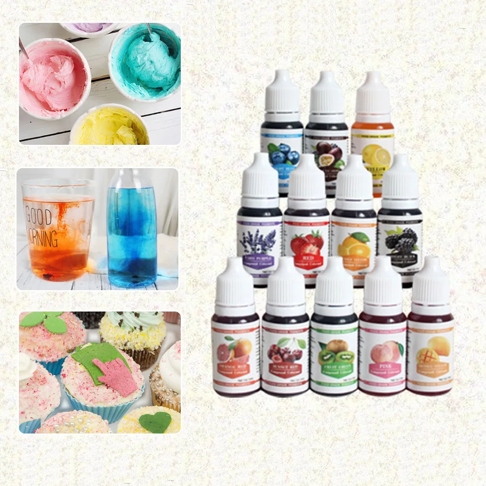 

Edible Pigment 2019 NEW 10ML Macaron Cream Food Coloring Ingredients Cake Fondant Baking Cake Color Baking & Pastry Tools