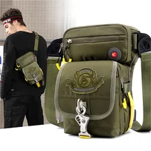 Модная мужская водонепроницаемая нейлоновая сумка для ног, Повседневная мотоциклетная поясная сумка для ног, набедренная сумка на бедре, новинка, сумка через плечо для мальчика