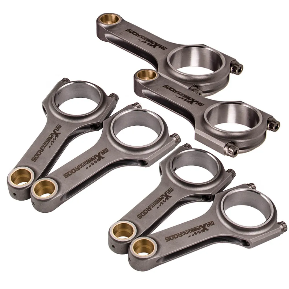 

6 pieces 119.5mm Connecting rods For Nissan GTR RB26 RB28 RB25DET RB26DET Conrods Forged pistons 4340 3/8" ARP 2000 bolts