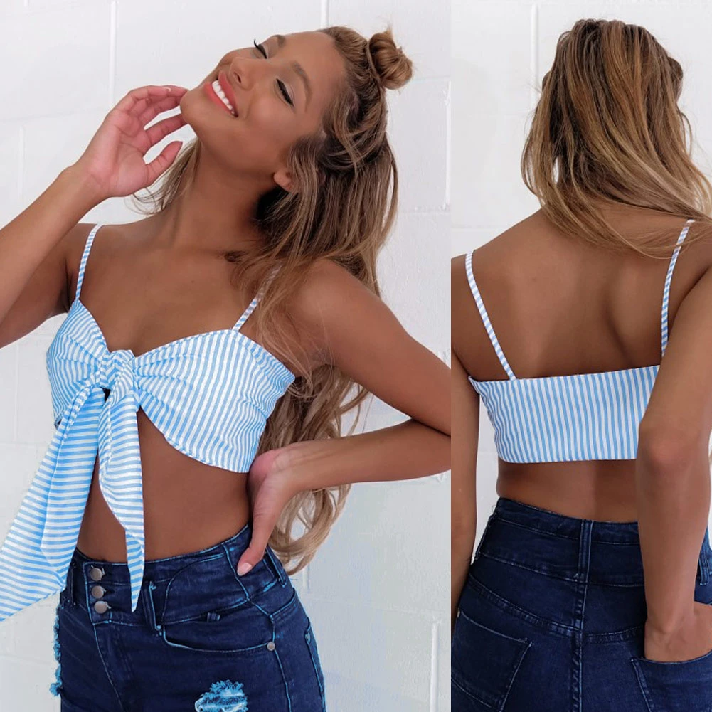 tie front bralette top