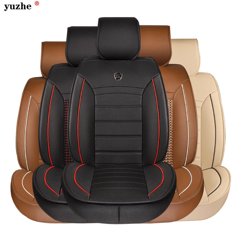 Universal Leather Car Seat Cover Front&Rear Automobile Seat Covers