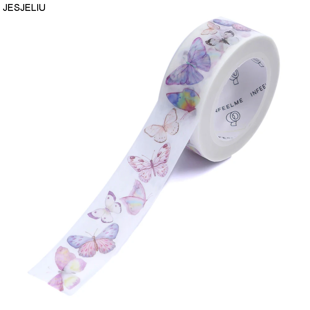 

Purple Butterfly Washi Masking Tape Paper Adhesive DIY Card Photo Album Sticker