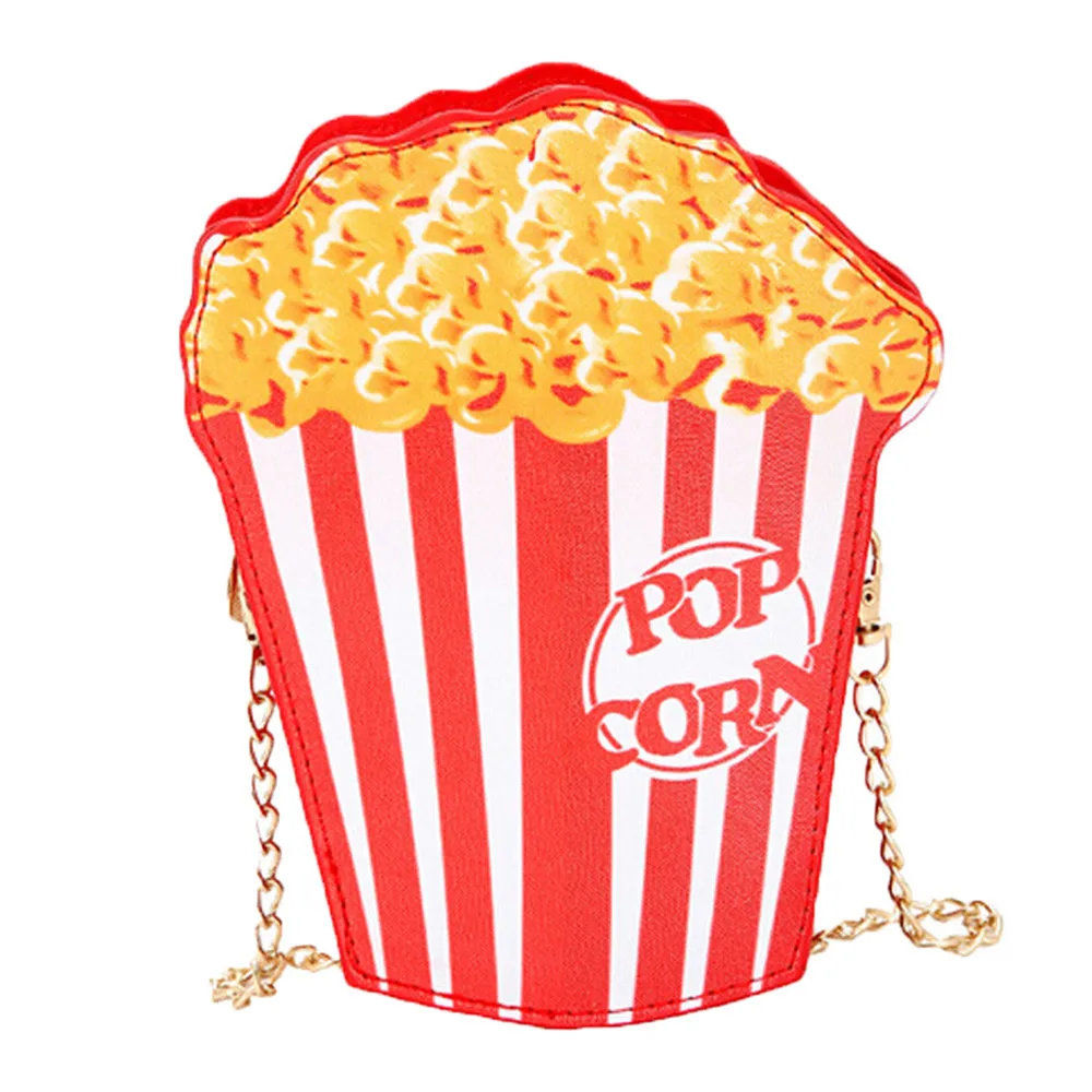 

bag for women 2018 Hamburger Fries Pattern Crossbody Bags Women Messenger Bags Chain Shoulder Bag schoudertas