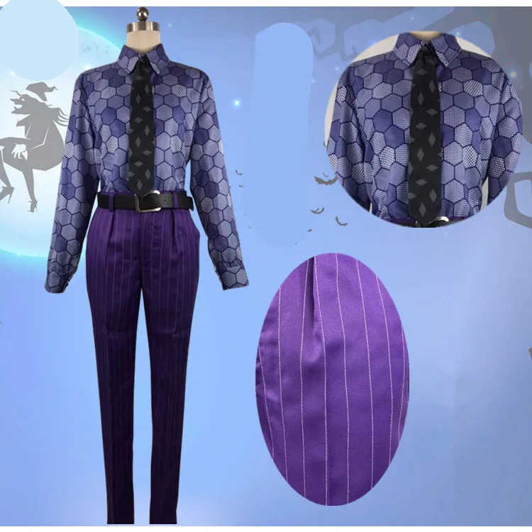 Темный рыцарь мужские костюмы для шутников Хит Леджер рубашка костюмы косплей костюмы фиолетовая куртка полный комплект любой размер